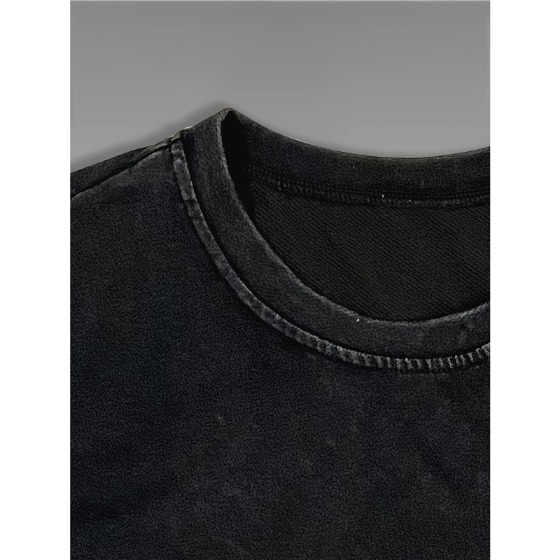 Cotton Twomen'clothingloosesfittingroundfashionlette, Neckwit