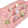 5 Glass Electroplated Ab Shell Beads Handmade Diy Bracelet Necklace Jewelry Accessories