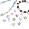 5 Glass Electroplated Ab Shell Beads Handmade Diy Bracelet Necklace Jewelry Accessories