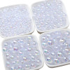 Acrylic Solid Color Transparent Ab Round Beads Handmade Diy Bracelet Necklace Jewelry