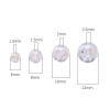 Acrylic Solid Color Transparent Ab Round Beads Handmade Diy Bracelet Necklace Jewelry