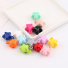 19*23mm Color Solid Five-pointed Star with Hanging Holes Loose Beads Diy Handmade
