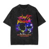 Specially Designed for Daft Punk Vintage Washed 2d T Shirt Hip Hop Harajuku