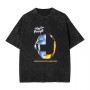 Specially Designed for Daft Punk Vintage Washed 2d T Shirt Hip Hop Harajuku