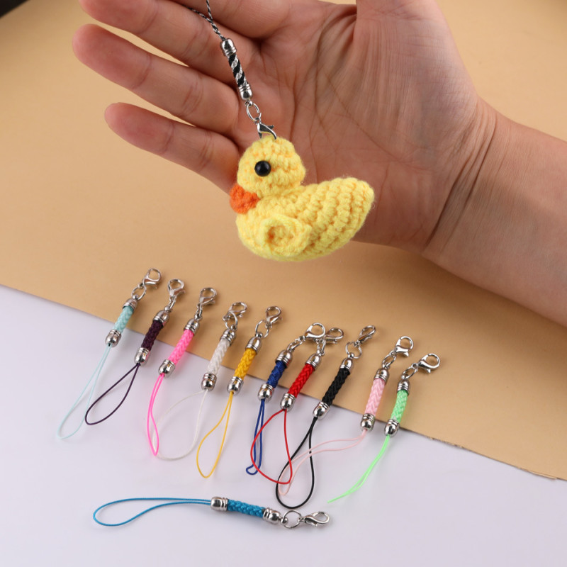 Colorful Pagoda Braided Rope Mobile Phone with Lobster Buckle Diy Material Jewelry