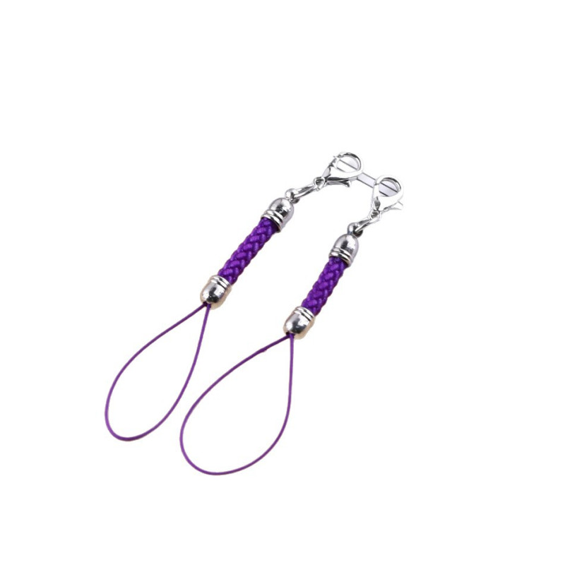 Colorful Pagoda Braided Rope Mobile Phone with Lobster Buckle Diy Material Jewelry