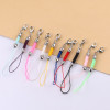 Colorful Pagoda Braided Rope Mobile Phone with Lobster Buckle Diy Material Jewelry