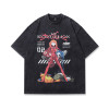 Anime Vintage Y2k Short-sleeve Printed Shirt Oversized T-shirt Washed T-shirt Unisex