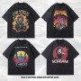 Cotton T Short-sleeved Oversize Shirt for Men and Women American Small Half-sleeved