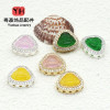 High Color Retention 14k Gold with Diamonds Maitreya Buddha Through Hole Loose Beads