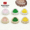 High Color Retention 14k Gold with Diamonds Maitreya Buddha Through Hole Loose Beads