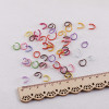 1*10 1.2*10mm Metal Painted Color Open Hoop Iron Diy Handmade Connecting Ring Jewelry