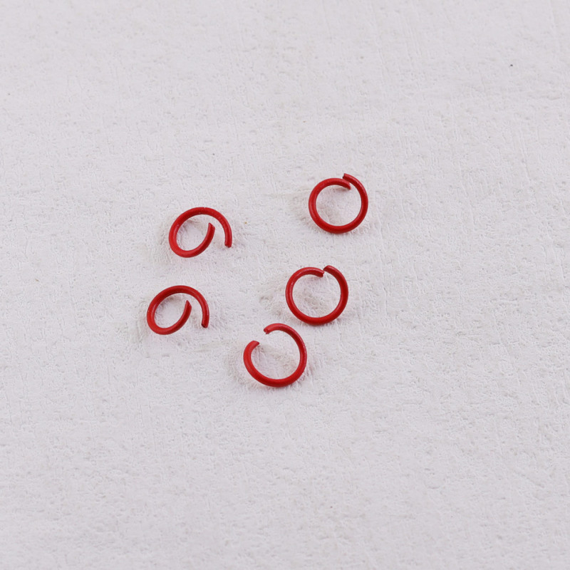 1*10 1.2*10mm Metal Painted Color Open Hoop Iron Diy Handmade Connecting Ring Jewelry