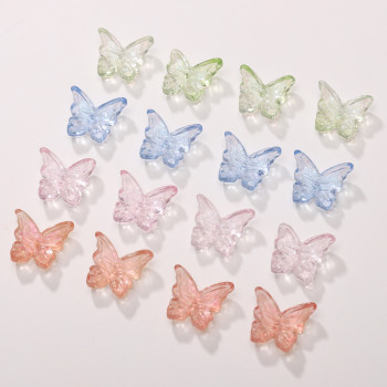 14x12mm Glass Swallowtail Butterfly Beads Hand-strung Handmade Diy Bracelet Necklace