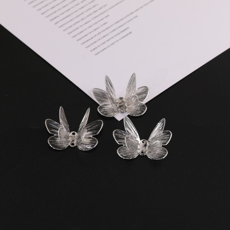 National Style Hollow Three-dimensional Double-layer Butterfly Metal Accessories Diy
