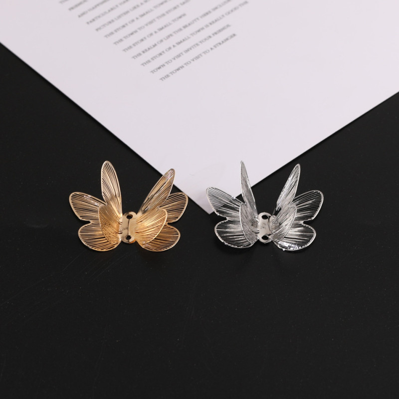 National Style Hollow Three-dimensional Double-layer Butterfly Metal Accessories Diy