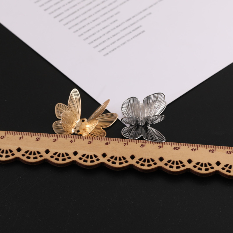 National Style Hollow Three-dimensional Double-layer Butterfly Metal Accessories Diy