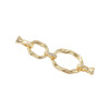 18k Gold-filled High Color Retention Micro-embedded Double Ring Openable Pearl Buckle