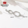 18k Gold-filled High Color Retention Micro-embedded Double Ring Openable Pearl Buckle