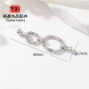 18k Gold-filled High Color Retention Micro-embedded Double Ring Openable Pearl Buckle