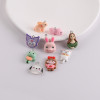 Mixed Cartoon Animal Three-dimensional Rabbit and Turtle Resin Pendant Diy Handmade Bag