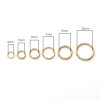 Stainless Steel Open and Closed Single Ring Pendant Bag Connection Handmade Diy Jewelry
