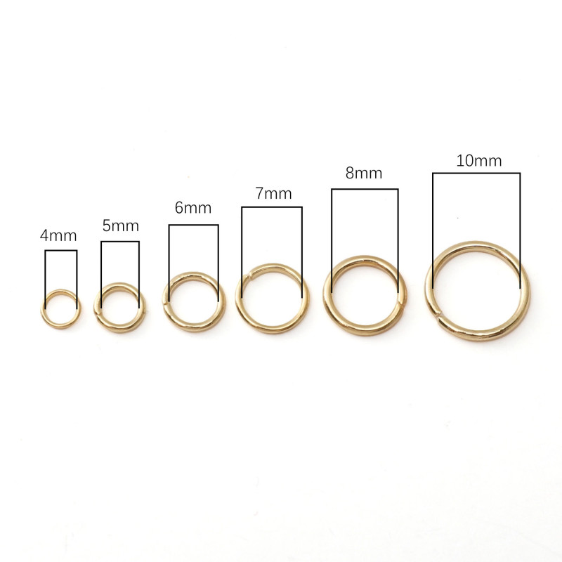 Stainless Steel Open and Closed Single Ring Pendant Bag Connection Handmade Diy Jewelry