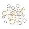 Stainless Steel Open and Closed Single Ring Pendant Bag Connection Handmade Diy Jewelry