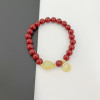 Xiaohongshu's Same Style Glass Imitation Cinnabar Zodiac Year Blessing Bracelets for Men
