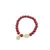 Xiaohongshu's Same Style Glass Imitation Cinnabar Zodiac Year Blessing Bracelets for Men