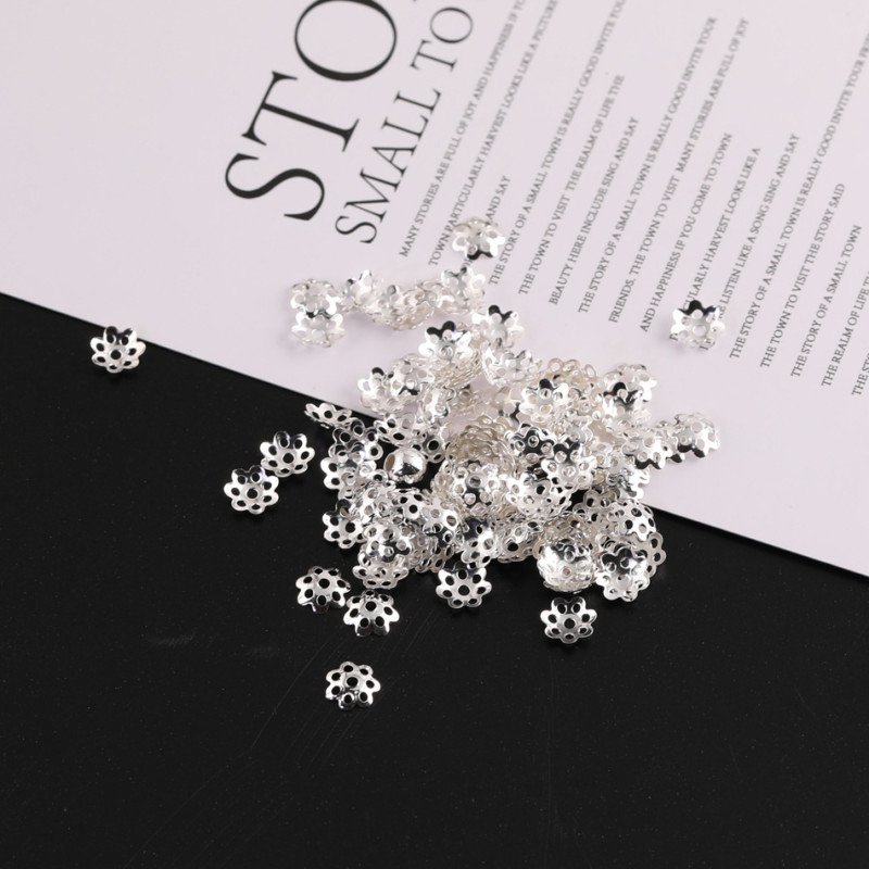 6-8mm Metal Simple Hollow Tori Bead Spacer Accessories Diy Handmade Beaded Bracelet