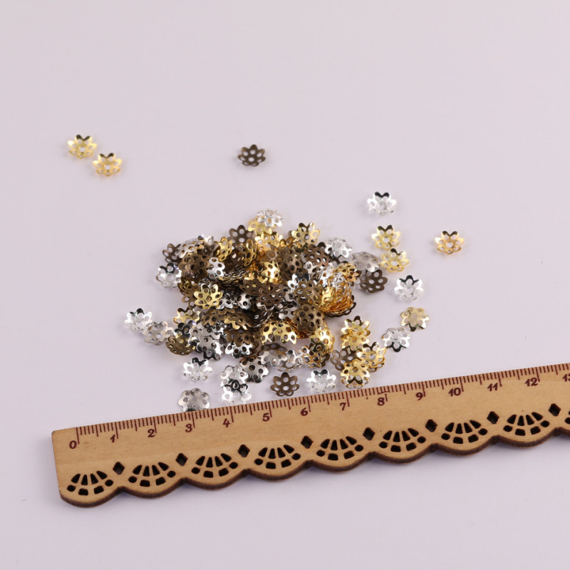 6-8mm Metal Simple Hollow Tori Bead Spacer Accessories Diy Handmade Beaded Bracelet