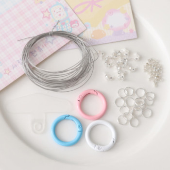 Novice Mobile Phone Chain Material Package Positioning Beads Double Circle Buckle String