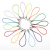 Polyester Lobster Clasp Single Circle Mobile Phone Rope Key Chain Spring Buckle Handmade