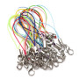 Polyester Lobster Clasp Single Circle Mobile Phone Rope Key Chain Spring Buckle Handmade
