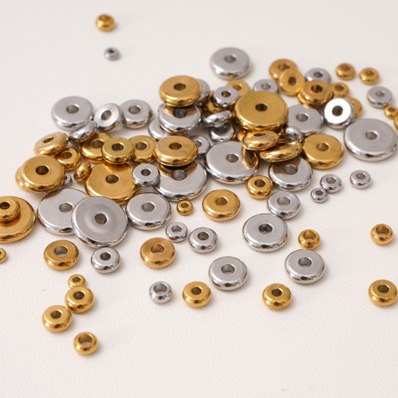 Color-preserving 18k Gold-filled Spacers, Loose Beads, Diy Jewelry Accessories