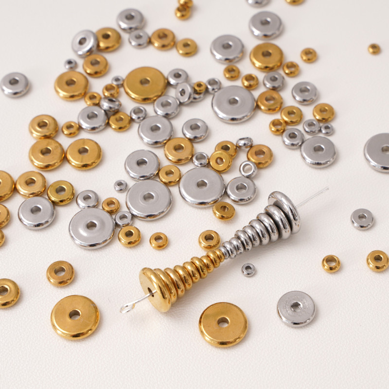Color-preserving 18k Gold-filled Spacers, Loose Beads, Diy Jewelry Accessories
