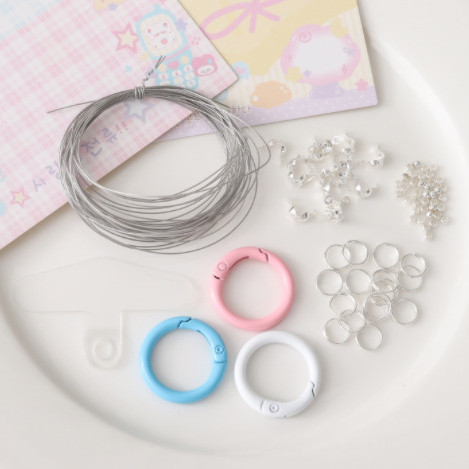 Novice Mobile Phone Chain Material Package Positioning Beads Double Circle Buckle String
