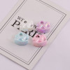 26mm UV plated pony acrylic resin pendant diy handmade keychain bag pendant accessories