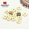 Square Spacer Bead Accessories 14k Gold-covered Color-preserving Diy Bracelet Necklace