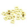 Square Spacer Bead Accessories 14k Gold-covered Color-preserving Diy Bracelet Necklace