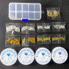 10 Grid Material Package Set, Bracelet Necklace, Mobile Phone Rope, Diy Gold and Silver