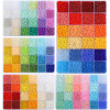 24 Grid Boxed Millet Bead Set Box 3 Colors Contrasting Glass Rice Beads Handmade Diy