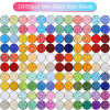 24 Grid Boxed Millet Bead Set Box 3 Colors Contrasting Glass Rice Beads Handmade Diy