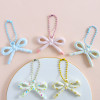 Colorful Small Fresh Pattern Bow Bead Chain Diy Decorative Bag Mobile Phone Case Keychain
