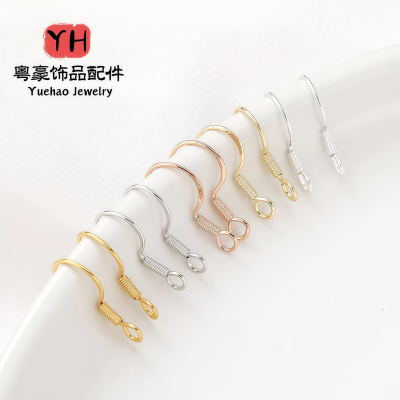 14/18k Gold-filled Color-preserving Ear Hooks Diy Earrings with Beads Earring Real Gold