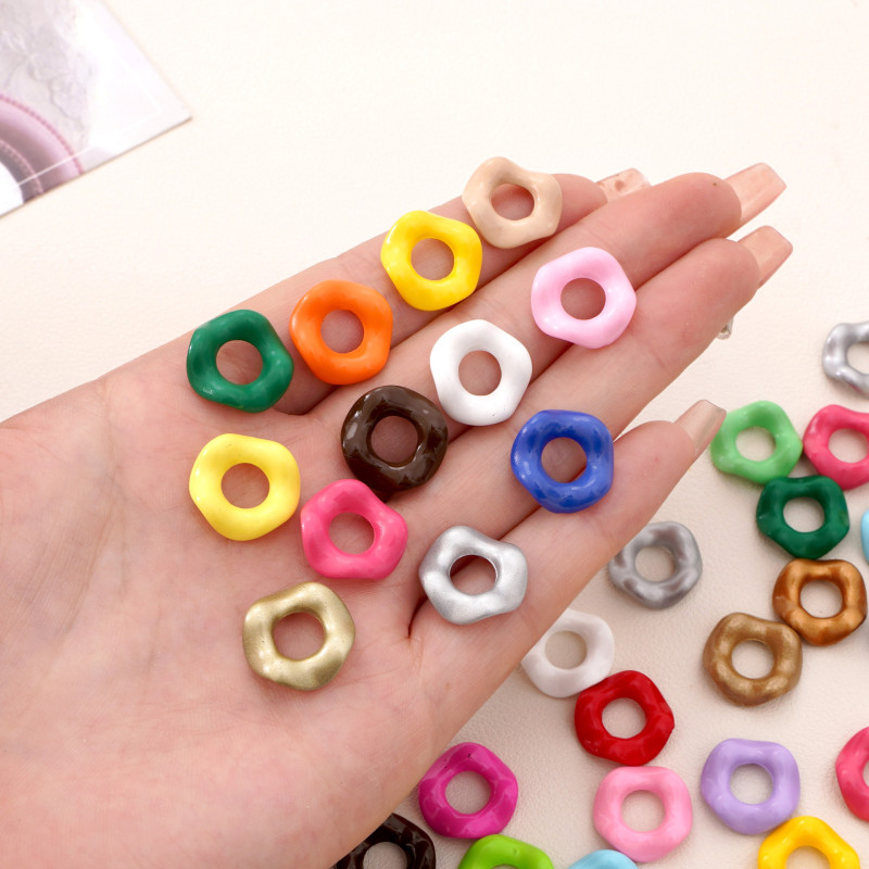 Acrylic Spray Paint Jenga Lace Loose Beads Handmade Diy Beaded Necklace Mobile Phone