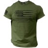 Specially Designed for Cotton Rogue Style Usa Distressed Flag Men's T-shirt, Cas