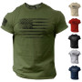 Specially Designed for Cotton Rogue Style Usa Distressed Flag Men's T-shirt, Cas