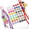 16mm Acrylic Spray Paint Jenga Lace Beads Handmade Diy Bracelet Necklace Jewelry